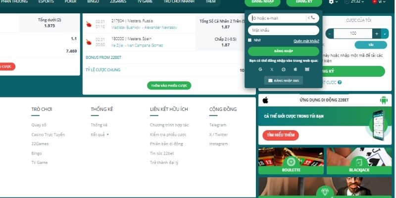 Đăng Nhập 22BET Nhận Ngay Ưu Đãi Khủng Khi Trải Nghiệm Cá Cược 4 huong-dan-thao-tac-truy-cap-tai-khoan-nha-cai-cuc-ky-don-gian